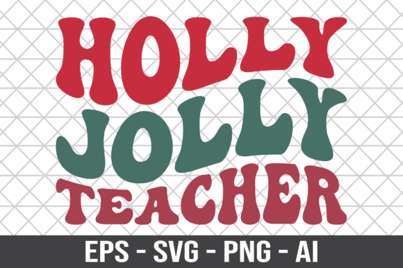 Holly Jolly Teacher Retro SVG: A Designer’s Review