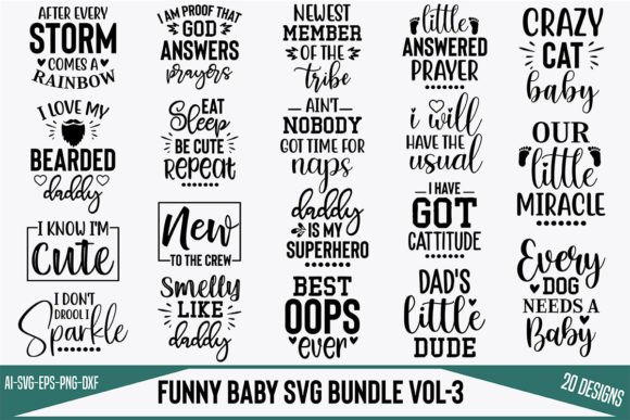 Reviewing Funny Baby SVG Bundle Vol-3 for Stitchers