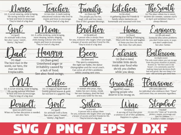 Reviewing the Funny Definition SVG Bundle